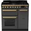 Piano de cuisson gaz FALCON ESTEL DELUXE TAB GAZ 90 CM ARDOISE LAITO