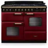 Piano de cuisson mixte FALCON NGC TAB MIX 110 CM BORDEAUX LAITON ANTIQ