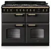 Piano de cuisson mixte FALCON NGC TAB MIX 110 CM ARDOISE LAITON ANTIQU