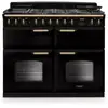 Piano de cuisson mixte FALCON NGC TAB MIX 110 CM NOIR LAITON ANTIQUE