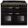 Piano de cuisson mixte FALCON NGC TAB MIX 110 CM CHARBON LAITON ANTIQU