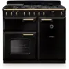 Piano de cuisson gaz FALCON NGC TAB GAZ 100 CM NOIR LAITON ANTIQUE