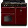 Piano de cuisson gaz FALCON NGC TAB GAZ 100 CM BORDEAUX LAITON ANTIQ