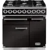 Piano de cuisson gaz FALCON Semi Pro DELUXE 90 NOIR CHROME