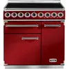 Piano de cuisson induction FALCON Semi Pro DELUXE 90 ROUGE CERISE NICK...