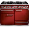 Piano de cuisson gaz FALCON Semi Pro DELUXE 110 ROUGE CERISE NICKEL