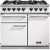 Piano de cuisson gaz FALCON Semi Pro DELUXE 100 BLANC NICKEL BROSSÉ
