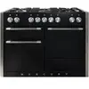 Piano de cuisson gaz FALCON Semi Pro MERCURY 120 NOIR MAT INOX POLI