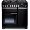 Piano de cuisson gaz FALCON PRO DELUX90 MIXT NOIR/CHROME