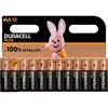 Duracell Plus Piles alcalines AA, 1,5V LR6 MN1500, paquet de 12