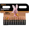 Duracell Plus Piles alcalines AAA, 1.5V LR03 MN2400, paquet de 12