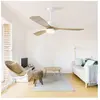 TANANT Ventilateur de plafond 132 cm avec éclairage LED à intensité va...
