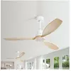 EIFSON Ventilateur de plafond encastré de 132cm, avec 3 pales en bois ...