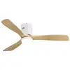 EIFSON Ventilateur de Plafond 132 cm, avec 3 Pales en Bois Massif, 6 V...