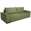 Canapé convertible avec coffre - 3 à 4 places - NORMAN - Tissu olive -...