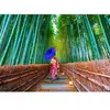 Enjoy Puzzle Asian Woman in Bamboo Forest Puzzle-1293