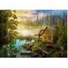 Enjoy Puzzle A Log Cabin on the River Puzzle-1602
