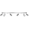 SOLLUX Plafonnier RING 6 GU10 LED Moderne Loft BOHO Design Couloir - Chrome