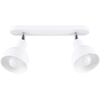 SOLLUX Plafonnier elba 2 E27 2 x max.15W led acier blanc l: 24cm h: 18,5cm dimmable