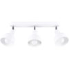 SOLLUX Plafonnier ELBA 3 E27 3 x max.15W LED acier blanc L: 24cm H: 18,5cm dimmable