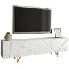Meuble TV - Meuble TV Merced M100  471004 - Blanc - 180x52x37cm