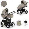 Kunert, Poussette, Poussette Combinée 2-en-1 Mata Black Mocca (0 Mois ...