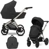 Kunert, Poussette, Poussette 2-en-1 Brav Black Champagne (0 Mois - 4 A...
