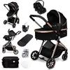 GaGaDumi SoHo poussette combinée 3-en-1 i-Size nacelle & siège auto ul...