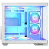 Modecom Boîtier semi-tour ATX Volcano Panorama Apex ARGB 7F Midi Blanc