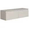 Meuble TV 2 portes -suspendu - BEMMI- 100 cm - greige