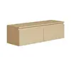 Meuble TV 2 portes -suspendu - BEMMI- 100 cm - chêne de Lindberg