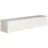 Meuble TV 2 portes -suspendu - BEMMI- 150 cm - blanc