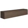 Meuble TV 2 portes -suspendu - BEMMI- 150 cm - noyer du Wisconsin