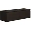 Meuble TV 2 portes -suspendu - BEMMI- 100 cm - noir