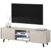 Selsey LEFYR - Meuble TV - 140 cm - taupe (gris-beige)