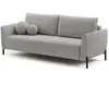 SELSEY Canapé convertible 3 places - VERUCO - en tissu chenille gris i...