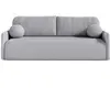 SELSEY Canapé convertible 3 places - GLOVE - en bouclette gris
