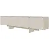 SELSEY Meuble TV - WUWU -4 portes - 200 cm - Grège