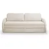 SELSEY Canapé convertible 3 places - DIEGO NEVE - beige clair