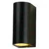 LED Wandlamp Up and Down IP44 - 2x GU10 aansluiting - Zwart