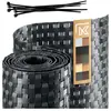 KADAX Ruban de clôture anthracite pour panneaux de clôture 19 cm 255 m...