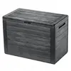 KADAX Coffre Balcon Jardin 190L Pour Jardin Balcon Terrasse Anthracite
