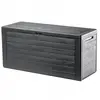 Coffre de Jardin KADAX 280L, Design Écourté, Sécurisé, Anthracite