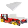 KOBI - TRAKTOR CZERWONY 140x70 - Lit enfant Tracteur rouge 140x70