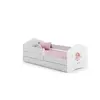 KOBI Lit enfant "fille rose", tiroir , matelas et barrière de protection , taille 140x70