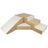 Set de 4 blocs en mousse pour le jeu blanc, cappuccino