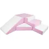 Set de 4 blocs en mousse pour le jeu blanc, rose (pastel)