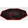 Tapis de chaise HUZARO Floormat 2.0 Gamer - Durable et Résistant - Noir/Rouge - 120cm - Néoprène