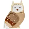 LITTLE LIGHTS Lampe Veilleuse Chouette Marron