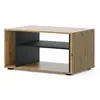 PETITS MEUBLES Table basse Auris 88 x 55 cm chêne artisan / noir mat